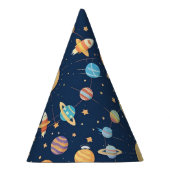 Farbenfrohe Raumgestaltung mit Planeten Partyhütchen (Rechts)