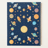 Farbenfrohe Raumgestaltung mit Planeten Planer (Rückseite)