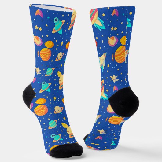 Farbenfrohe Raumgestaltung mit Planeten Socken (Gewinkelt)