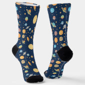 Farbenfrohe Raumgestaltung mit Planeten Socken (Gewinkelt)