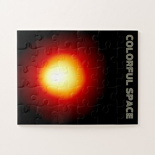 Farbenfrohe Räumlichkeiten - lebendige Galaxy Art  Puzzle (Horizontal)