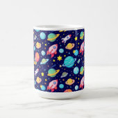 Farbenfrohe Raummuster für Cartoon Kaffeetasse (Mittel)