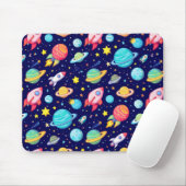 Farbenfrohe Raummuster für Cartoon Mousepad (Mit Mouse)