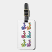 Farbenfrohe Raupen Spaß Whimsical Gepäckanhänger (Vorderseite vertikal)