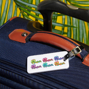 Farbenfrohe Raupen Spaß Whimsical Gepäckanhänger