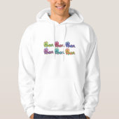Farbenfrohe Raupen Spaß Whimsical Hoodie (Vorderseite)