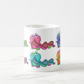 Farbenfrohe Raupen Spaß Whimsical Kaffeetasse