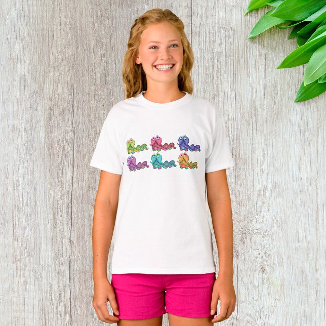 Farbenfrohe Raupen Spaß Whimsical T-Shirt (Von Creator hochgeladen)