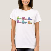 Farbenfrohe Raupen Spaß Whimsical T-Shirt (Vorderseite)