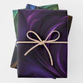 Farbenfrohe, rauschende Muster - Umschlagpapier Geschenkpapier Set (Beispiel)