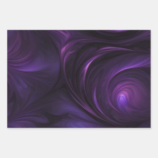 Farbenfrohe, rauschende Muster - Umschlagpapier Geschenkpapier Set (Vorderseite)