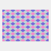 Farbenfrohe Raute Muster Geschenkpapier Set (Vorderseite 2)