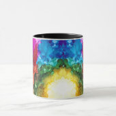 Farbenfrohe Realität des Lebens Tasse (Zentrum)