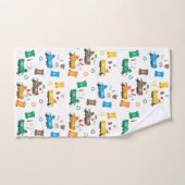 Farbenfrohe Recycelnd Garbage Trucks & Bins Badhandtuch Set (Handtuch)