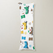 Farbenfrohe Recycelnd Garbage Trucks & Bins Seitenschläferkissen (Vorderseite Vertikal)