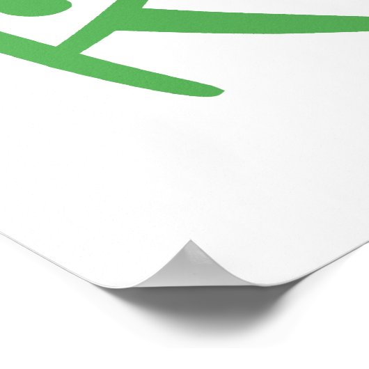 Farbenfrohe Recycle Poster (Ecke)