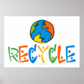 Farbenfrohe Recycle Poster (Vorne)