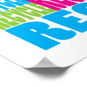 Farbenfrohe Recycle Poster (Ecke)