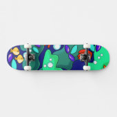 Farbenfrohe Reef Fish Skateboard Deck (Horizontal)