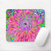 Farbenfrohe Regenbogen Abstrakt dekorative Dahlia Mousepad (Mit Mouse)