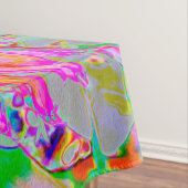 Farbenfrohe Regenbogen Abstrakt dekorative Dahlia  Tischdecke (Beispiel)