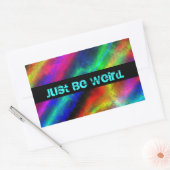 farbenfrohe Regenbogen-abstrakte Textur ist einfac Rechteckiger Aufkleber (Umschlag)