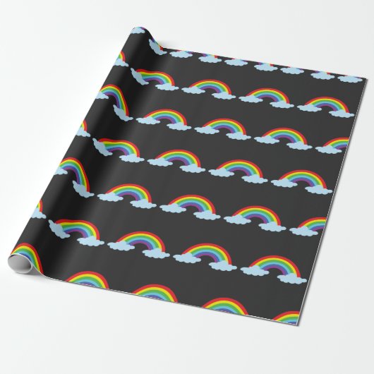 Farbenfrohe Regenbogen Autismus-Bewusstsein Autist Geschenkpapier (Ungerollt)
