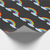 Farbenfrohe Regenbogen Autismus-Bewusstsein Autist Geschenkpapier (Ecke)