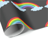 Farbenfrohe Regenbogen Autismus-Bewusstsein Autist Geschenkpapier (Rolleneckpunkt)