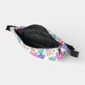 farbenfrohe Regenbogen-Blume Hummeln blühend Bauchtasche (Offen)