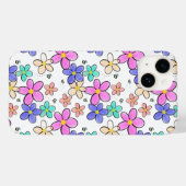 farbenfrohe Regenbogen-Blume Hummeln blühend Case-Mate iPhone Hülle (Rückseite (Horizontal))