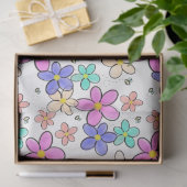farbenfrohe Regenbogen-Blume Hummeln blühend Seidenpapier (Geschenk)