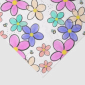 farbenfrohe Regenbogen-Blume Hummeln blühend Seidenpapier (Ausschnitt)