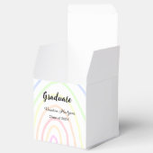 Farbenfrohe Regenbogen-Boho-Abschluss geben Jahr Geschenkschachtel (Geöffnet)