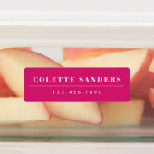 Farbenfrohe Regenbogen-Bright Wassersicherer Name Etiketten (Befestigt)