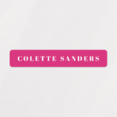 Farbenfrohe Regenbogen-Bright Wassersicherer Name Etiketten (Design 1)