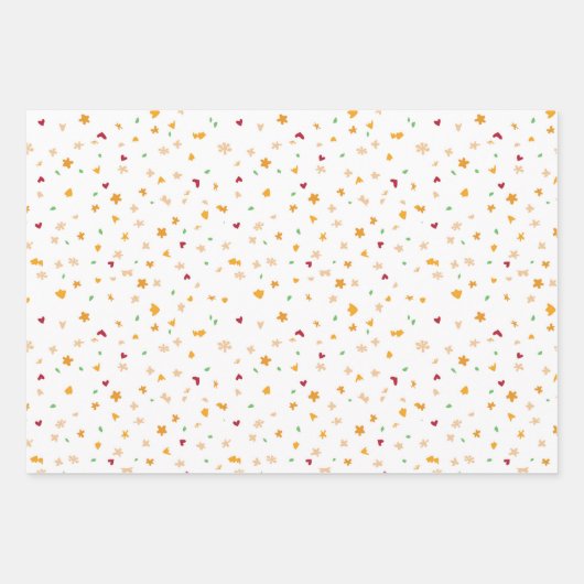 Farbenfrohe Regenbogen Confetti Custom Geschenkpapier Set (Vorderseite 3)
