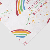 Farbenfrohe Regenbogen Confetti Custom Seidenpapier (Ausschnitt)