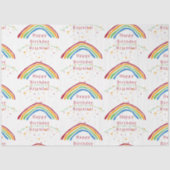 Farbenfrohe Regenbogen Confetti Custom Seidenpapier (Vorderseite)