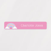 Farbenfrohe Regenbogen Einfache wasserdichte Kinde Etiketten (Design 1)