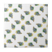 Farbenfrohe Regenbogen Fern Leaf Einfaches Muster Fliese (Vorderseite)