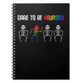 Farbenfrohe Regenbogen für LGBT Prix Notizblock (Vorderseite)