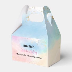 Farbenfrohe Regenbogen-Gefälligkeit Box Geburtstag Geschenkschachtel