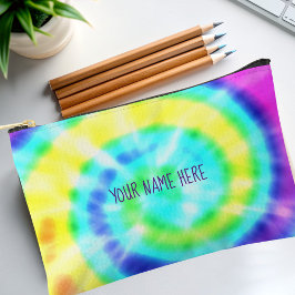 Farbenfrohe Regenbogen-Gefärbte Krawatte Personali Zubehörtasche