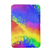 Farbenfrohe Regenbogen-geschweißte Paint-Muster Badematte (Vorderseite Vertikal)