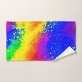Farbenfrohe Regenbogen-geschweißte Paint-Muster Badhandtuch Set (Handtuch)