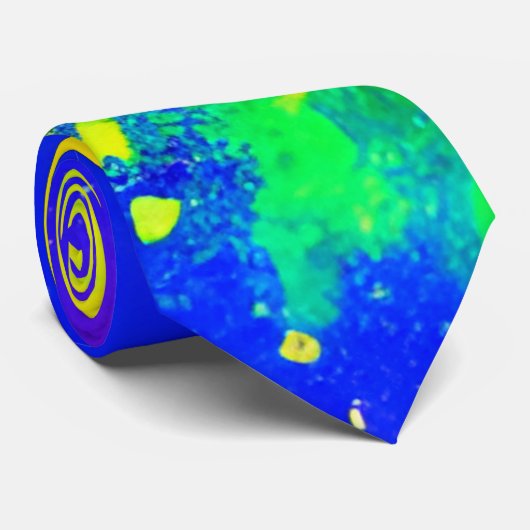 Farbenfrohe Regenbogen-geschweißte Paint-Muster Krawatte (Gerollt)
