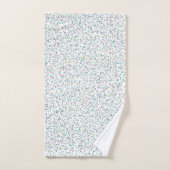 Farbenfrohe Regenbogen-gesprenkelte Punkte Badhandtuch Set (Handtuch)