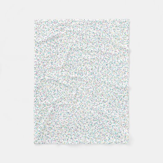 Farbenfrohe Regenbogen-gesprenkelte Punkte Fleecedecke (Vorderseite)