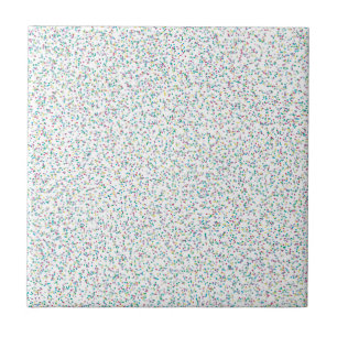 Farbenfrohe Regenbogen-gesprenkelte Punkte Fliese